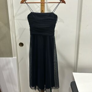 Blue tulle spaghetti strap dress size 4P